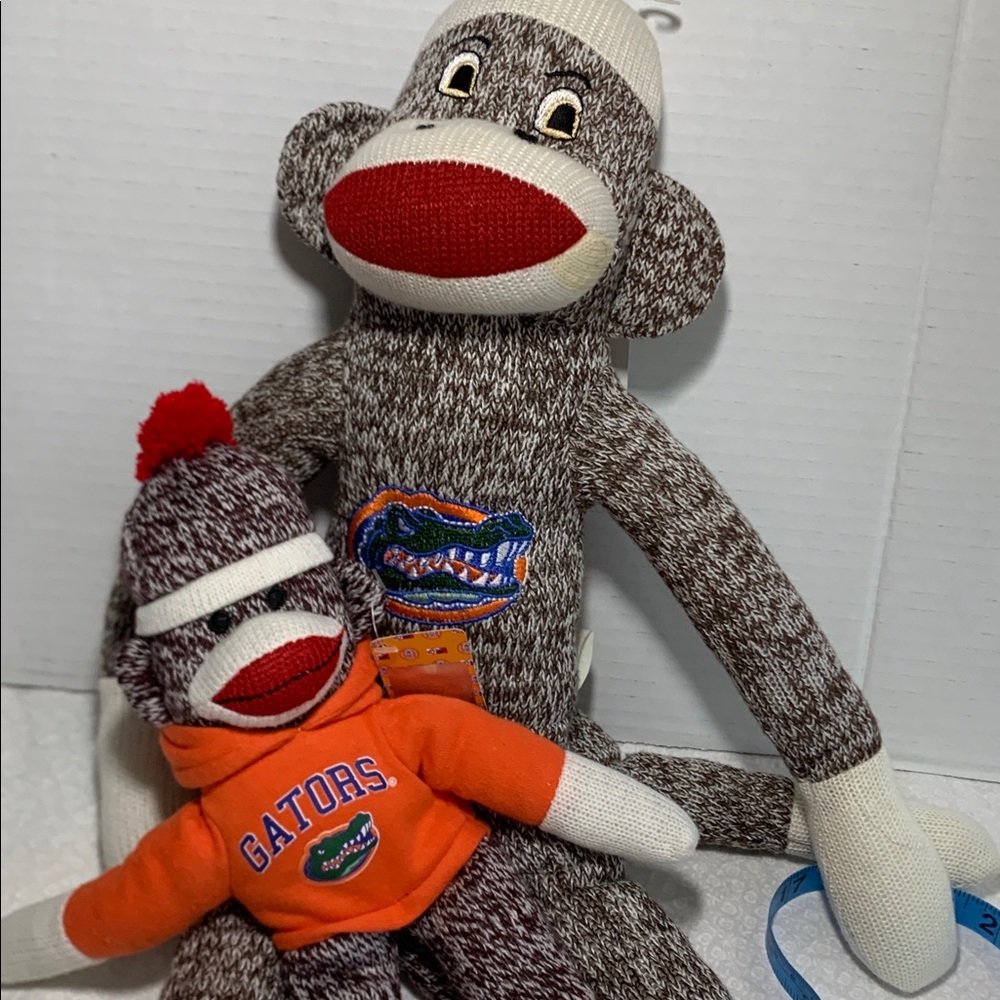 Florida Gators Orange Logo Sweatshirt Hoodie 2x Sock Monkey Plush